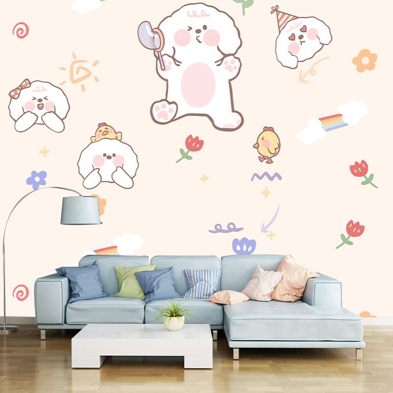 Cartoon Animals Wall Mural Wallpaper Sitting Room Wall Mural