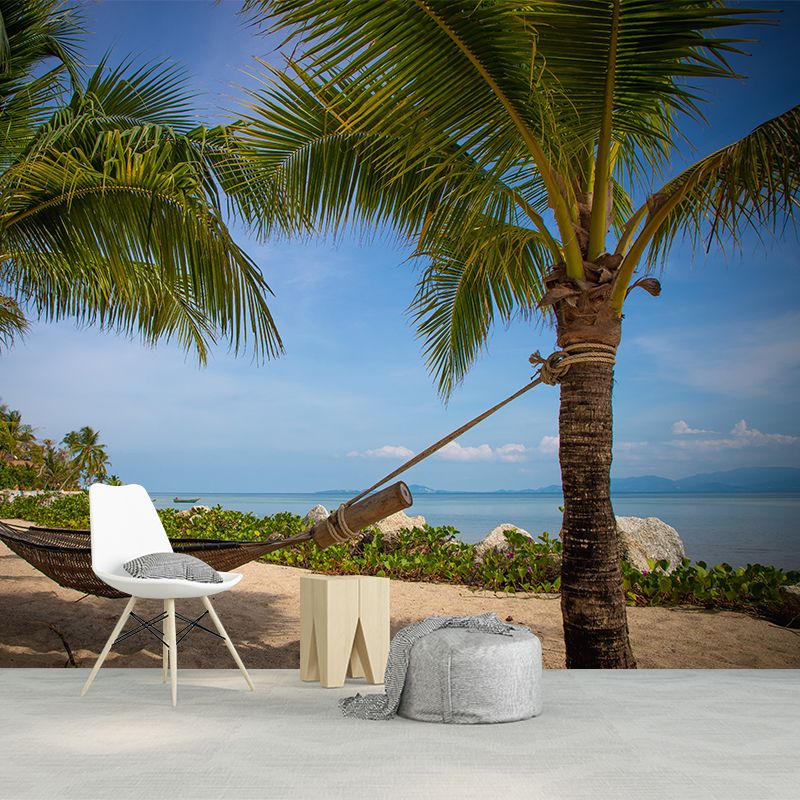 Coconut Tree Mural Modernist Dining Room Home Decor Waterproofing, Made to Measure