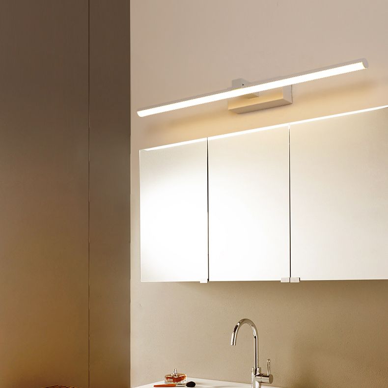 Metall Linearer Schatten Mirro Wandleuchten moderne 1 Kopfwandhalterung in Weiß