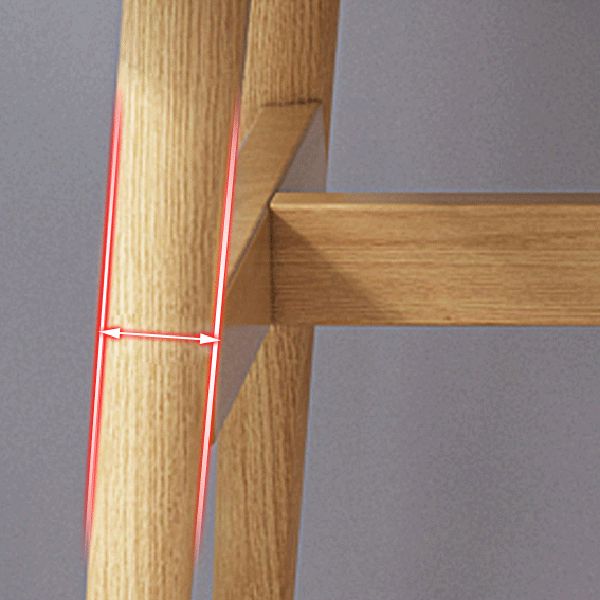 Contemporary Rectangular Wooden Dining Table with Trestle for 2-4 People