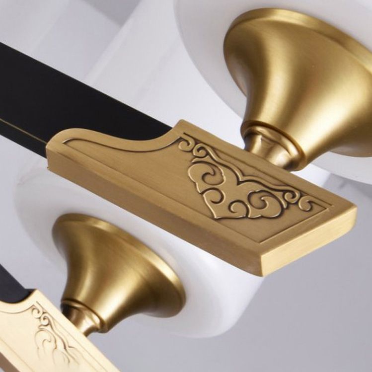 Light Luxury Style Chandelier Lighting Cylindrical Hanging Chandelier with Glass Shade