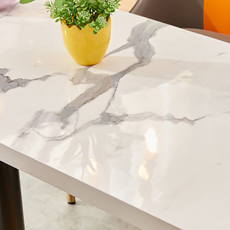 29.53" Tall Glam Style Coffee Cocktail Table Metal Pedestal Coffee Table