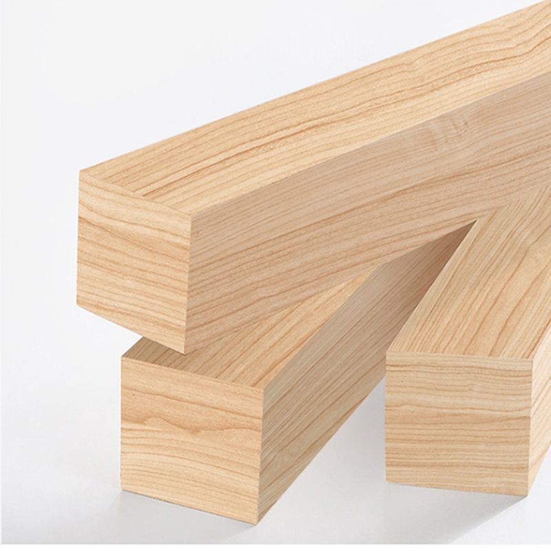 Natural Wooden Shelf Bookcase Pine Closed Back Book Shelf Modern