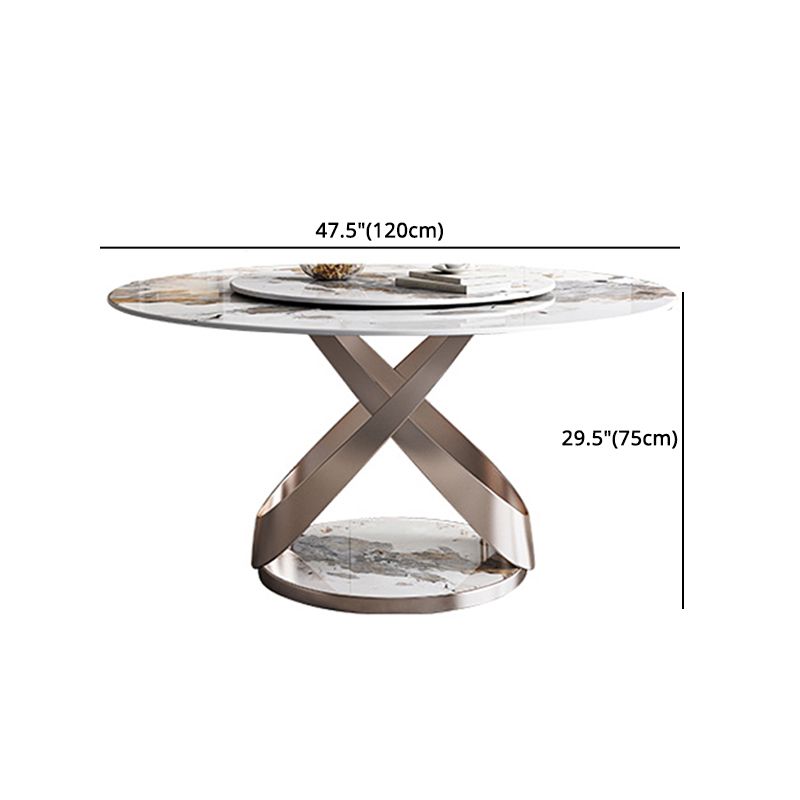 Modern 1/2/5/7/9 Pieces Table and Chair Set Sintered Stone Dining Table with Chairs