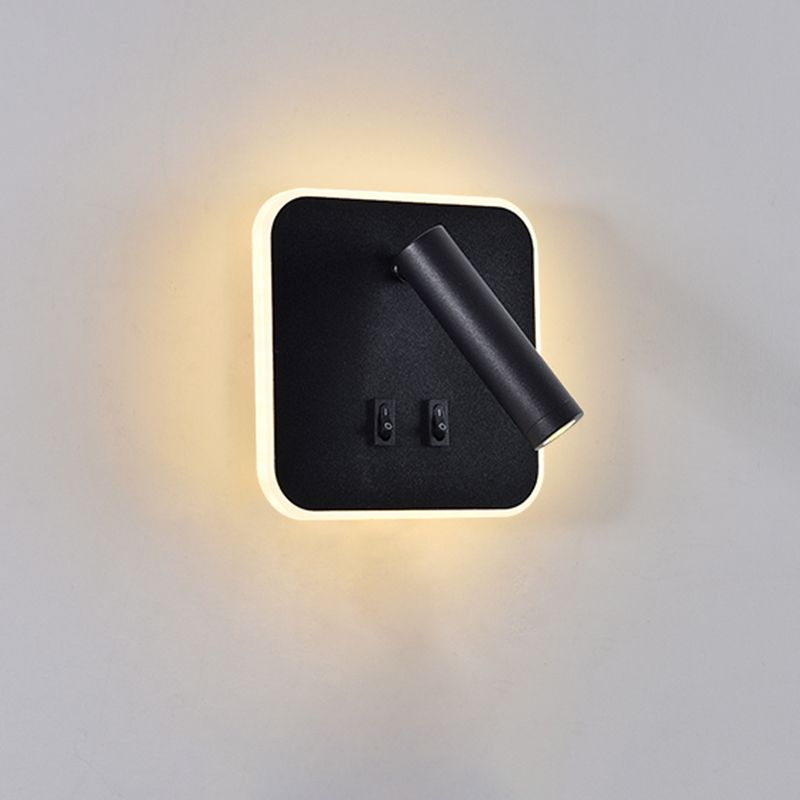 Modern Minimalist Style Cylinder Wall Mounted Lighting Metal Wall Lamp