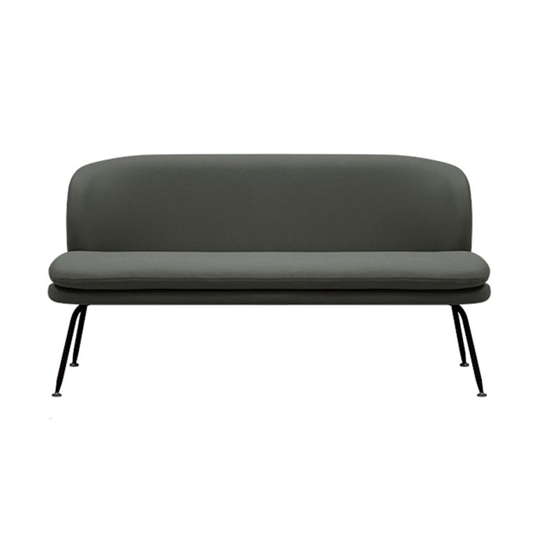 Faux Leather Stain Resistant Contemporary Tight Back Standard Settee Couch