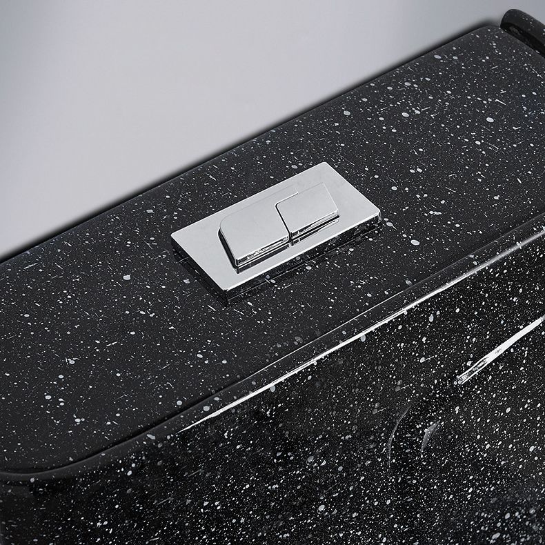 Traditional All-In-One Toilet Bowl Floor Mounted Black Urine Toilet for Bathroom