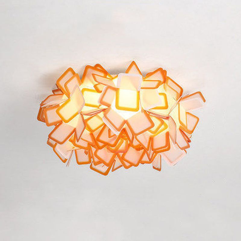 Lámparas de montaje empotrado Blossom, luces de techo contemporáneas de plástico, montaje empotrado