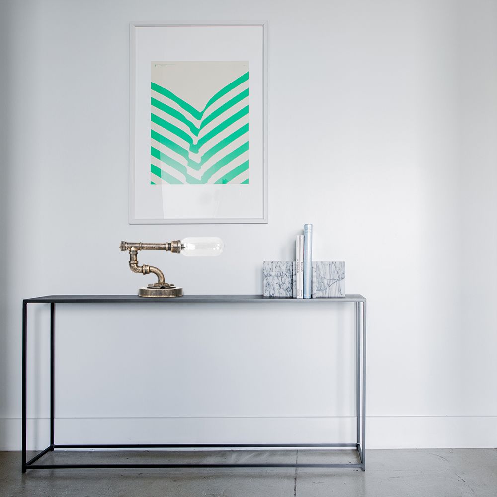 Capsule slaapkamer led nachtlicht industrieel amber/helder glas 1 kop nikkel tafellamp met pijp metalen basis