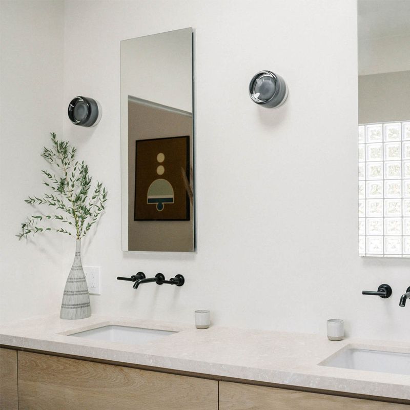 Modern 1 - Light Bath Sconce in Metal and Acrylic Bathroom Vanity Lighting