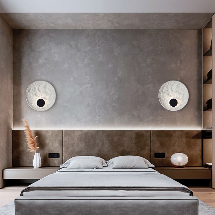 Lámpara de montaje de pared de resina de estilo moderno nórdico 1 LED DE ILUMINACIÓN DE ILUMPLACIÓN DE LA LED de 1 luces para sala de estar