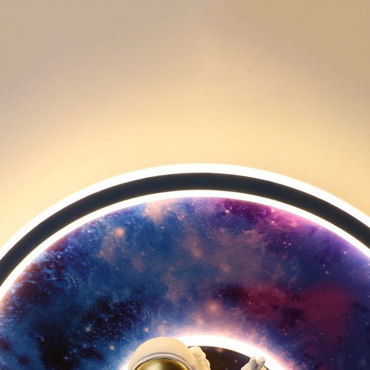 Cartoon Style Ceiling Light Circle Shape Ceiling Lamp for Children's Room
