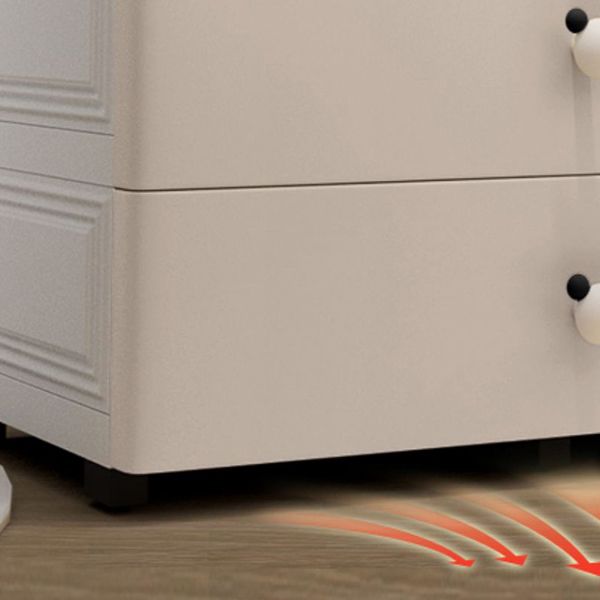 Plastic Non-Hanging Armoire with Drawers Contemporary Indoor Storage Cabinet