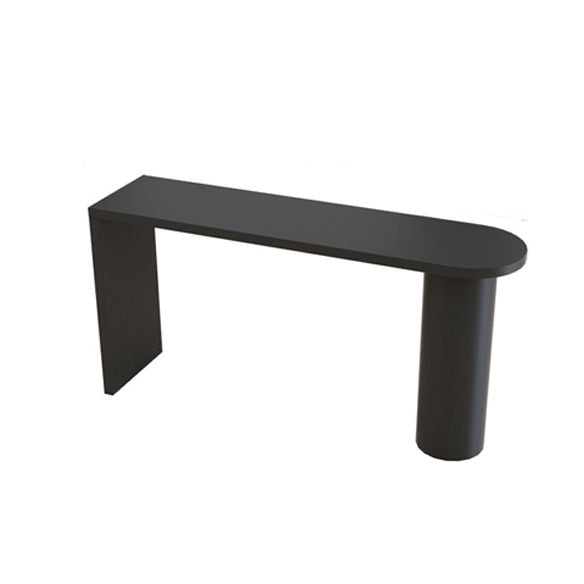 Contemporary Pub Table Solid Wood Free Form Bar Table for Indoor