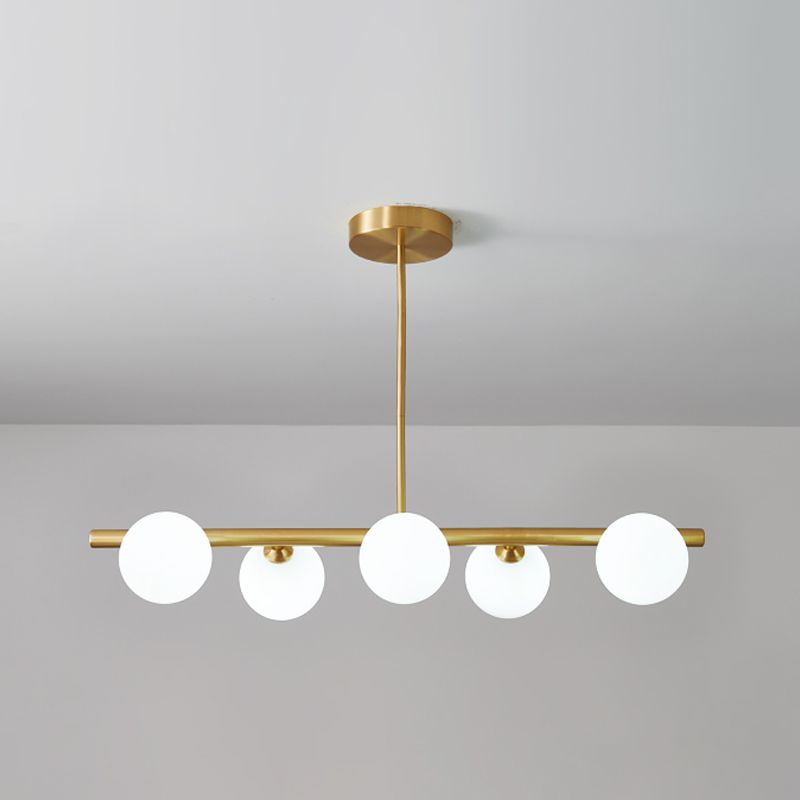 Modern Ball Pendant Lighting Glass Island Lamp for Dining Room