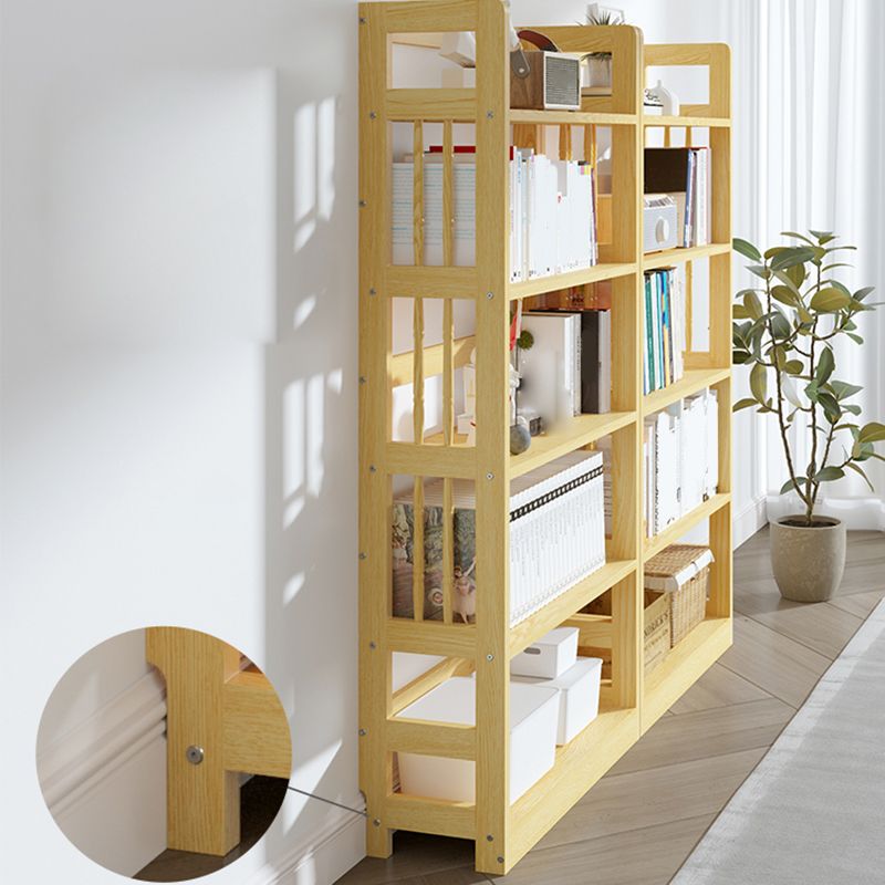 Scandinavian Open Shelf Bookcase Shelves Included for Home Office