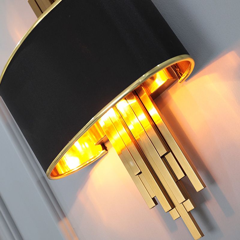 Tubos contemporáneos luces apliques metal 2 luces liviana de montaje de pared