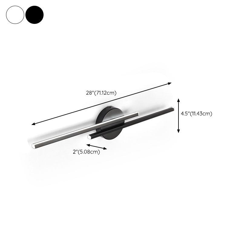 Modern Geometric Wall Mount Lamp Metal 2 Lights Wall Light Fixture