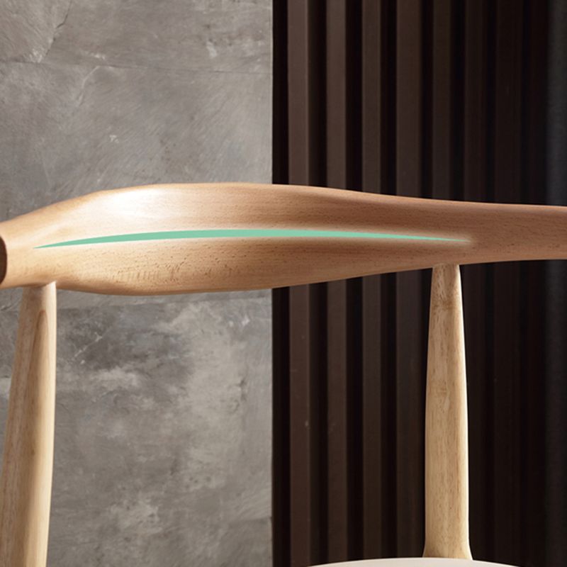 Glam Style Side Chair Wooden Open Back Indoor Dining Side Chair