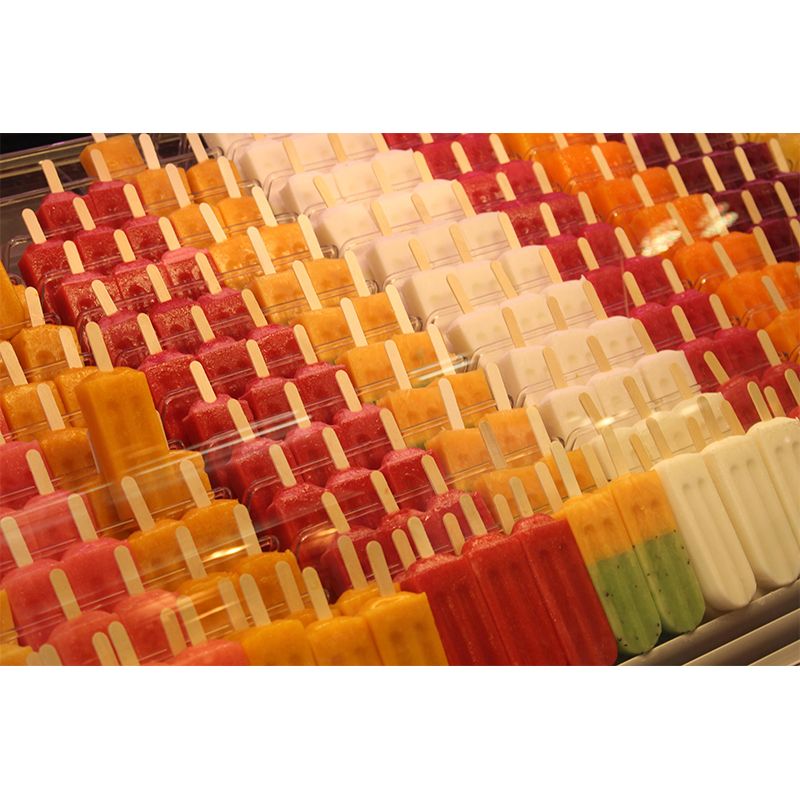 Ice Cream Mural Moisture Resistant Wallpaper Wall Covering for Dessert Shop