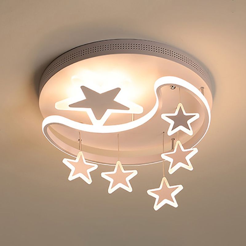Maan- en ster-inbouwplafondlamp 1-lichts acryl Creatieve inbouwlamp