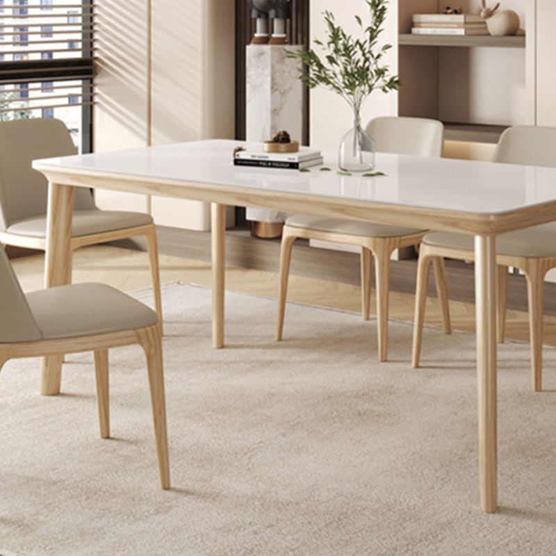 Contemporary Furniture Rectangle Stone Dining Room Table for Kitchen