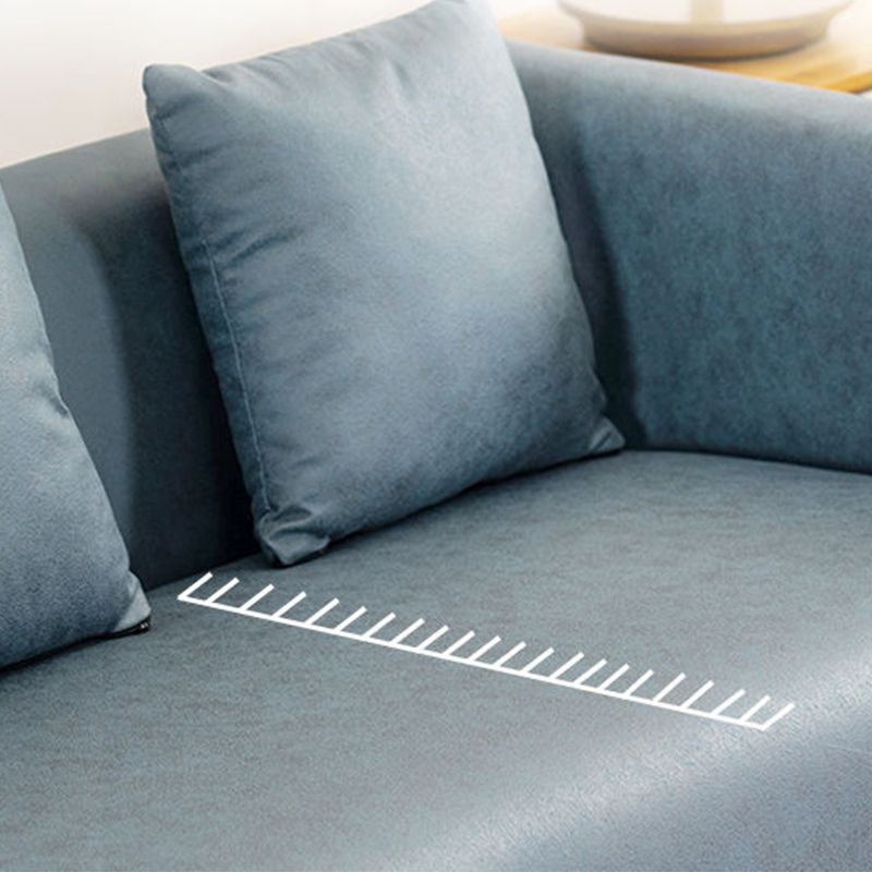 Faux Leather 3-seater Sofa Tuxedo Arm Stain Resistant 23.62" Wide