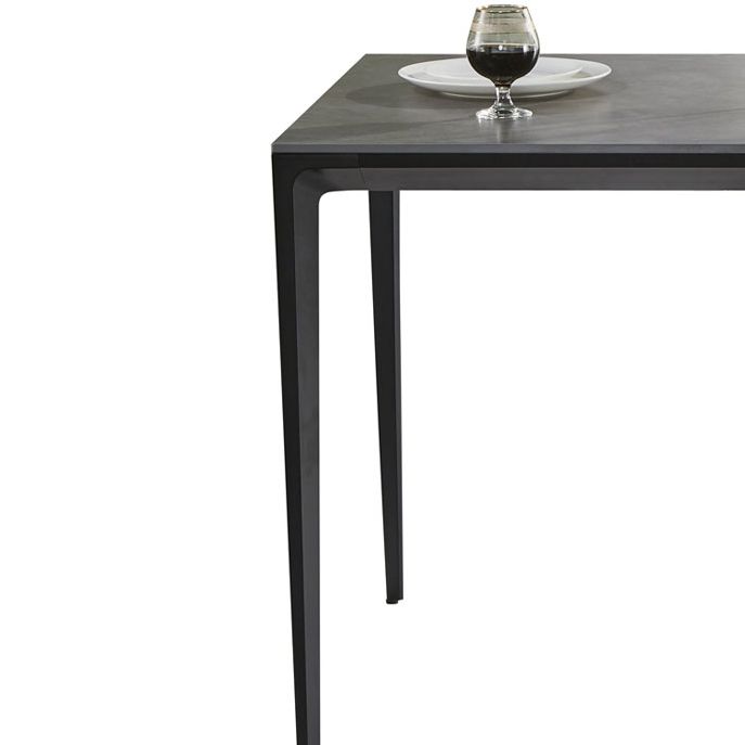 Industrial Standard Rectangle Dining Table Sintered Stone Top Dining Table for Kitchen