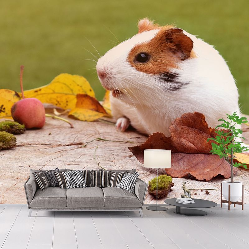 Customized Contemporary Guinea-Pig Mural Mildew Resistant for Sitting Room Bedroom
