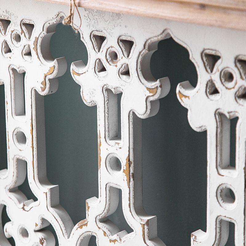 French Country Console Table Distressed Wood Accent Table for Hall