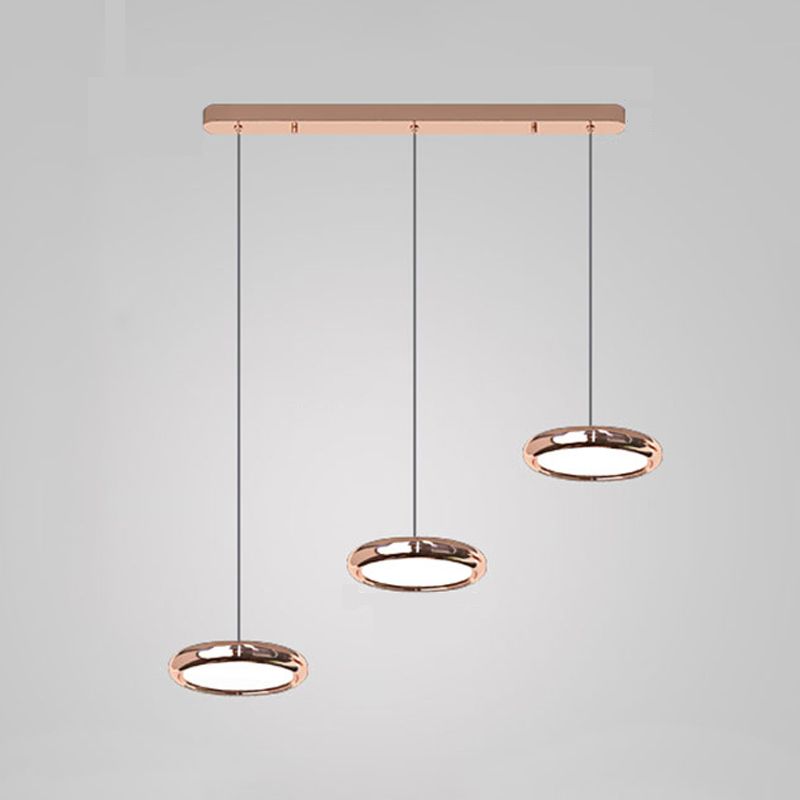 Pendentif rond en acier inoxydable