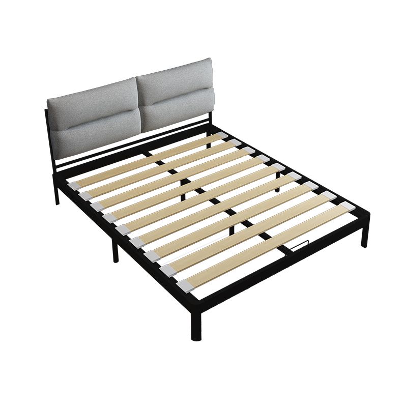 Contemporary Metal High Profile Bed Frame 39.37" H Panel Bed