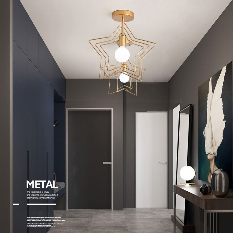 Simpuzzo di metallo rotabile Simplicity Light Bulb Single Bulb Onge Modern Style Aisle Secondo