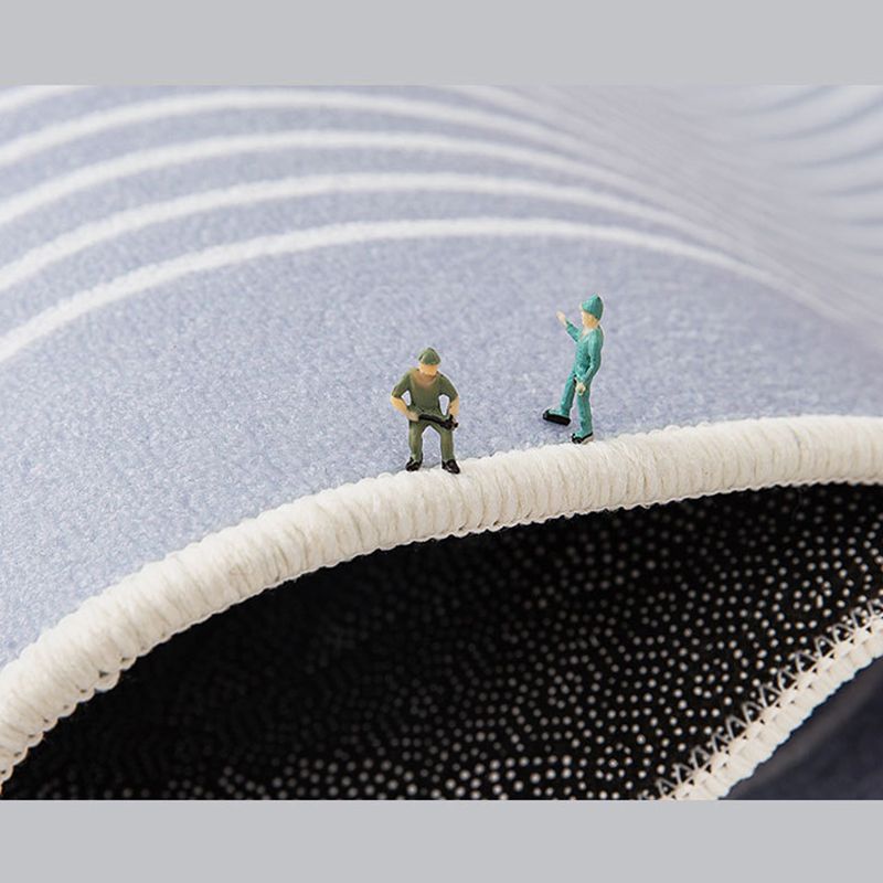 Stylish Grey Tye Dye Carpet Polyester Modern Area Rug Anti-Slip Washable Rug for Home Decor