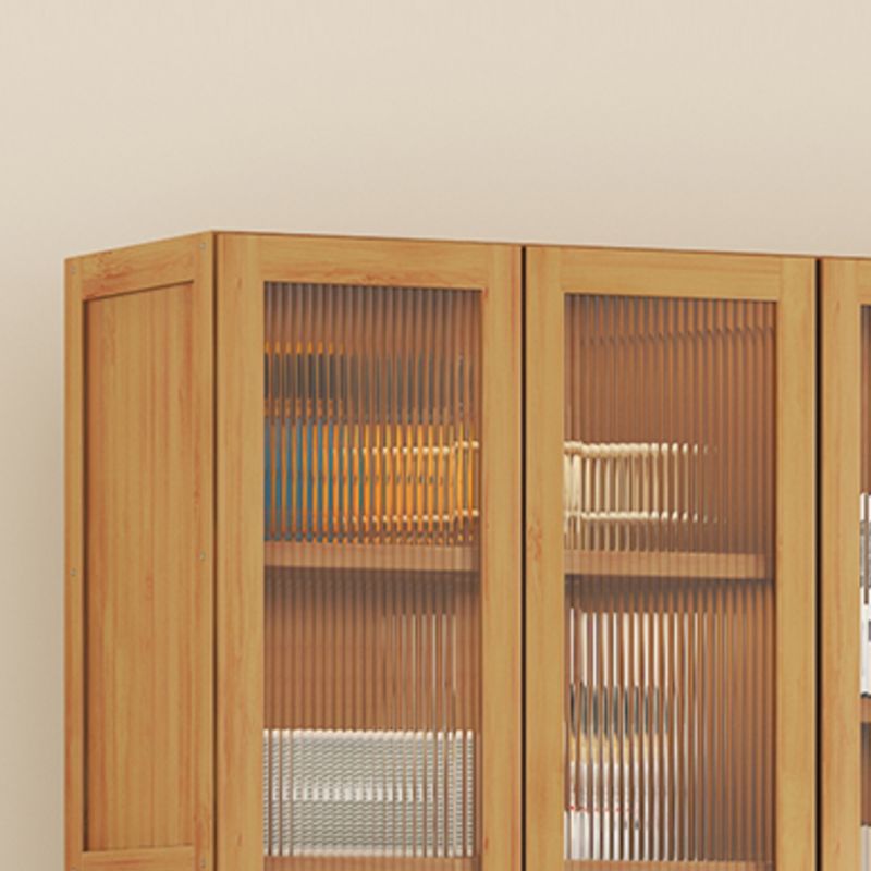 Contemporary Display Stand Bamboo Buffet Cabinet for Dining Room