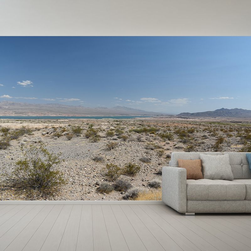 Desert Landscape Wall Mural Wallpaper Modern Mildew Resistant for Decoration