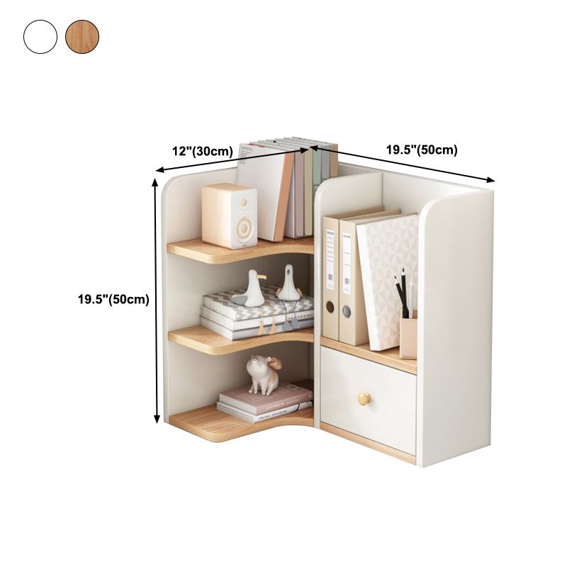 Contemporary Engineer Wood Bookshelf Open Back Bookcase for Home Office