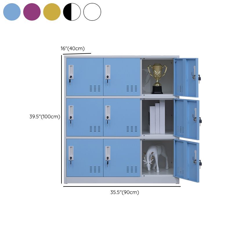 Metal Indoor Cabinet for Bathroom Contemporary Storage Cabinet with Hinged Doors