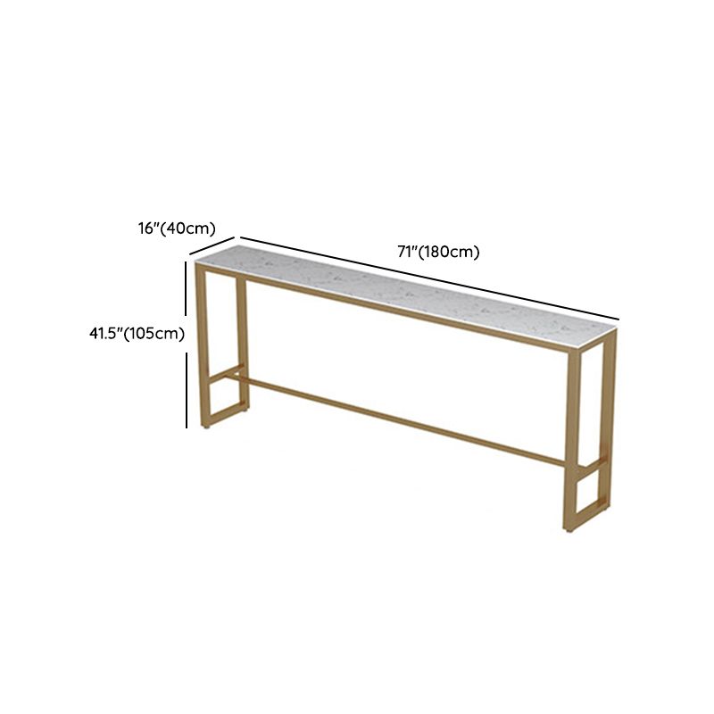 Glam Pub Table Set 1/2/4 Pieces Faux Marble Bar table with Backless Stools
