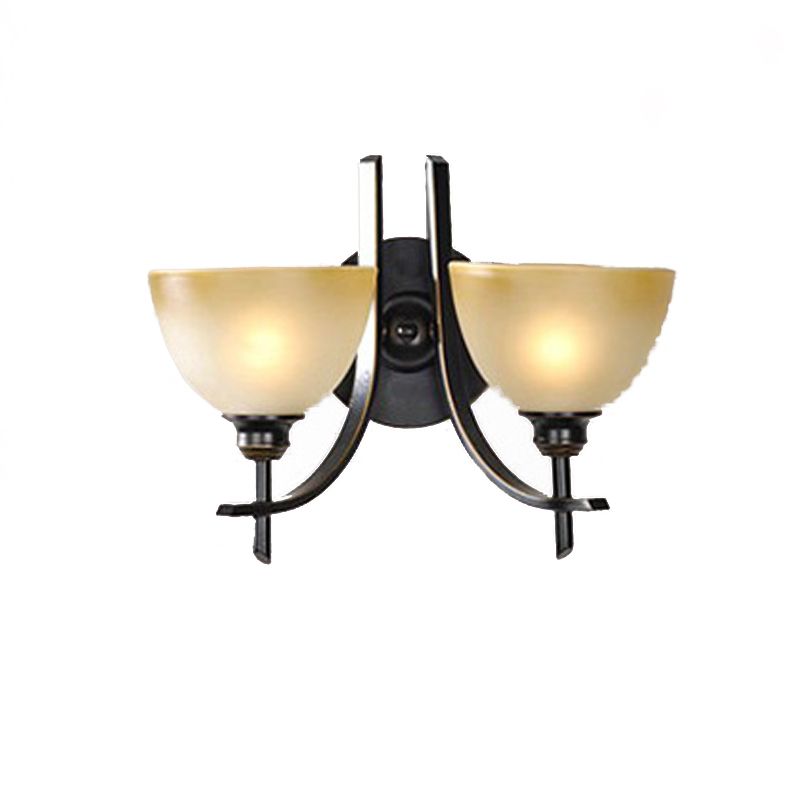 Geometric Shape Glass Vanity Sconce Light Modern Vanity Mirror Lights in Black