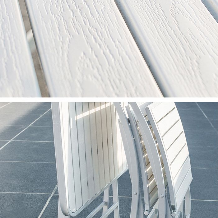 Modern 1/3 Pieces Metal Picnic Table Reclaimed Wood Picnic Table Set