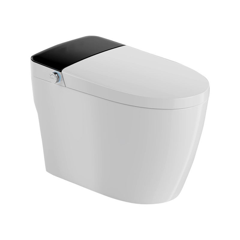 Modern Concealed Toilet Bowl All-In-One White Toilet with Seat for Bathroom