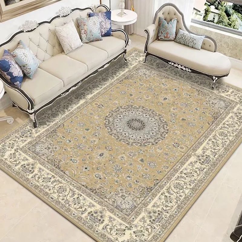 Veelkleurig vloerkleed Polyester bloemen bedrukt tapijt Vlekbestendig tapijt voor woondecoratie