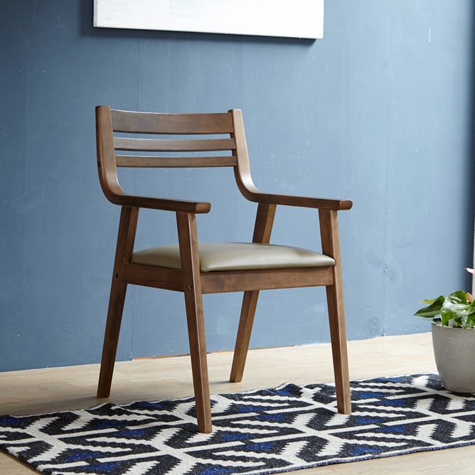 Traditional Solid Wood Dining Room Chair Ladder Back Side Chair for Home Use