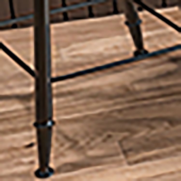 Industrial Armless Backrest Counter Stool Iron Bar Stool with Seat and Pedal