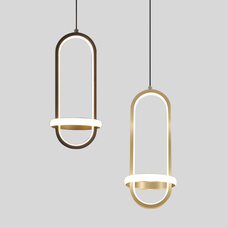 Style moderne forme linéaire lumières suspendues en métal luminaires suspendus