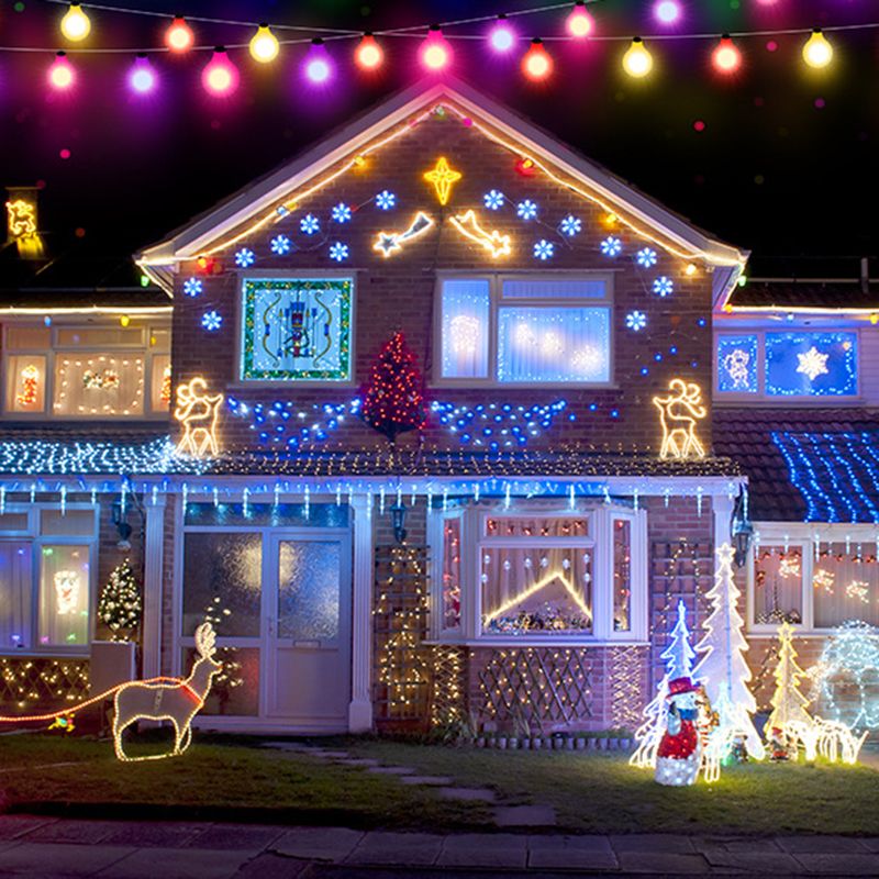 Modern Symphony LED Silver Wire Global Rope Light for Christmas Tree Decorate