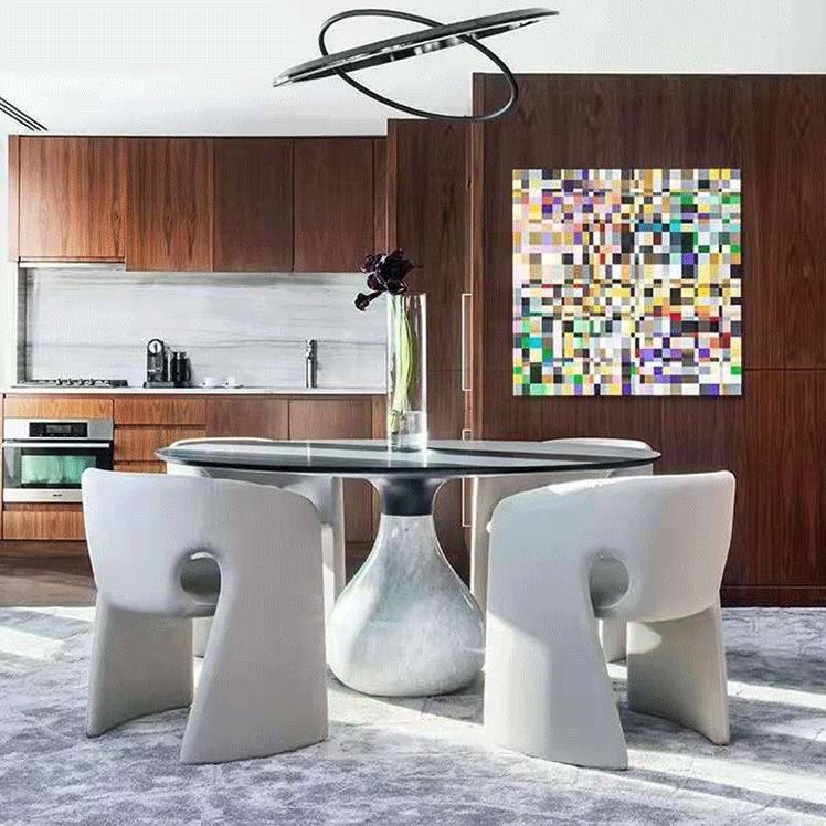 Silla de comedor con respaldo sólido y acabado mate, sillón de terciopelo para cafetería, estilo diseñador