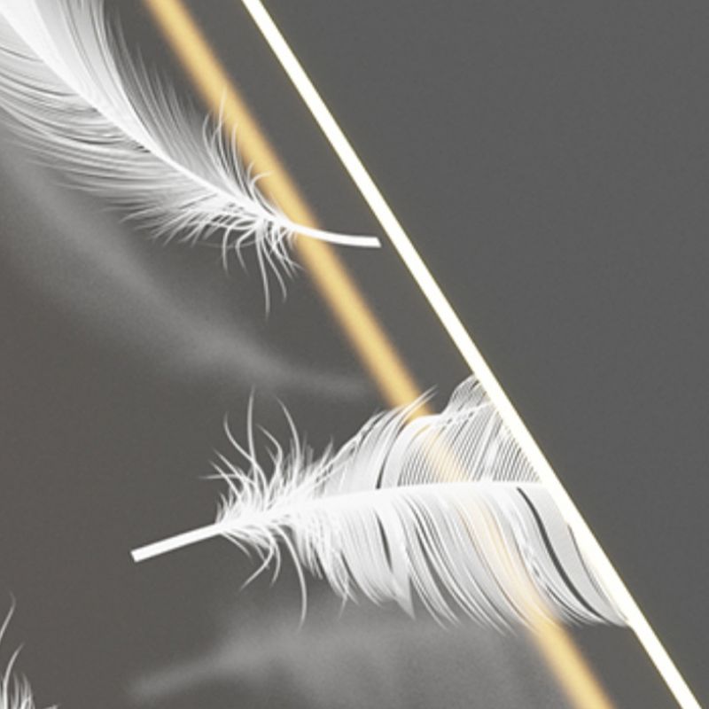 Luz de techo de dormitorio cuadrado Acrílico Acrílico LED FLUMPLA FLUMPLACIÓN Luz de montaje