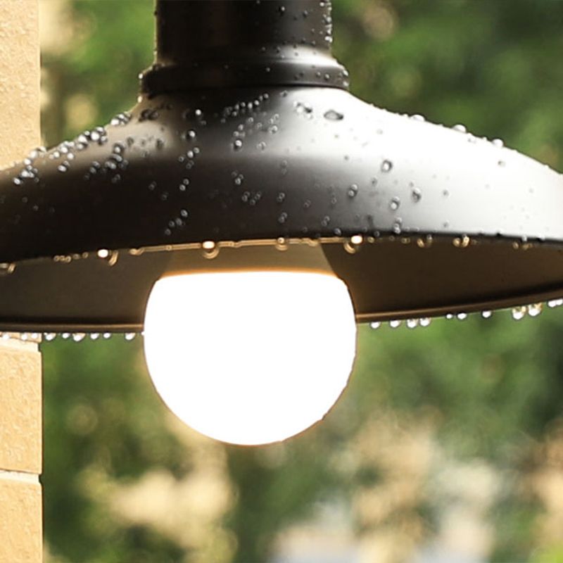 Metal Dome Shape Wall Light Industrial Waterproof Wall Sconce for Outdoors